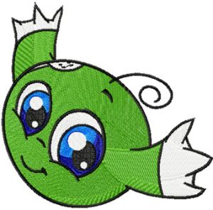 Green Kiko embroidery design