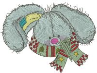 Stylish bunny 3 embroidery design