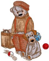 Old friends toys embroidery design