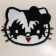 Hello Kitty KISS fan design embroidered