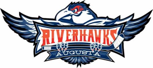 Augusta Riverhawks hockey team logo machine embroidery design