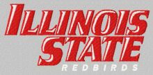 Illinois State Redbirds logo 2 embroidery design