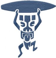 Aboriginal dancing embroidery design