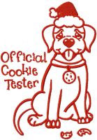 Official cookie tester free embroidery design