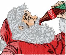 Santa Claus drink coca cola