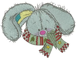 Stylish bunny 3 embroidery design