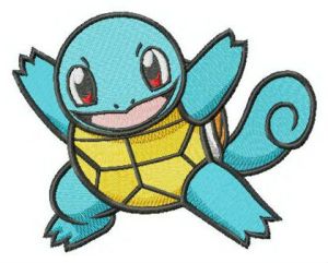 Pokemon Squirtle embroidery design