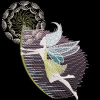 Fairy Gone with the Wind embroidery design