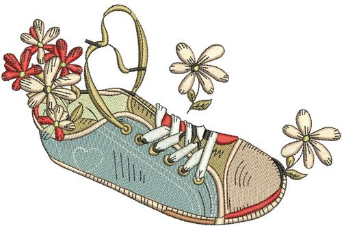 Gumshoes 6 machine embroidery design