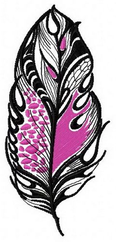 Feather 21 machine embroidery design