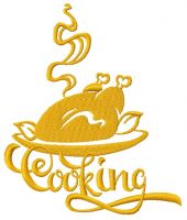 Roast turkey 4 embroidery design