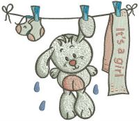 It's a girl 2 embroidery design