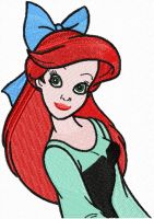 Little Mermaid Ariel  embroidery design