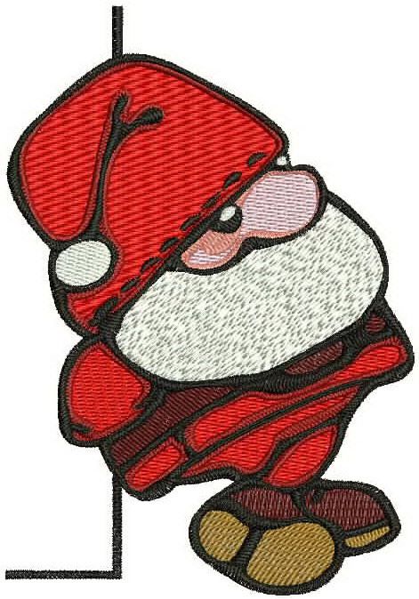 Little Santa machine embroidery design