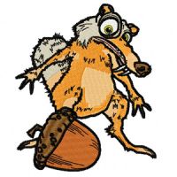 Scrat embroidery design