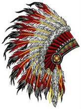 Nice warbonnet embroidery design