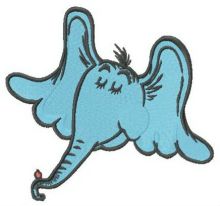 Horton the Elephant embroidery design