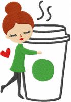 Coffee Lover free embroidery design