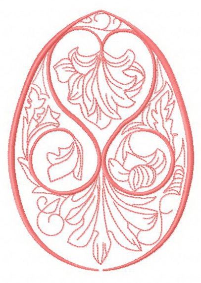 Easter egg 2 machine embroidery design