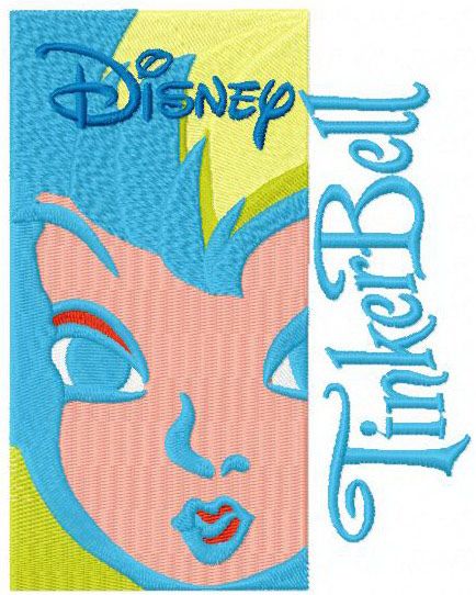 Tinkerbell 8 machine embroidery design