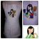 Mulan with fans design on apron embroidered