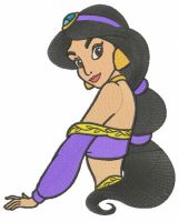 Arabian beauty embroidery design