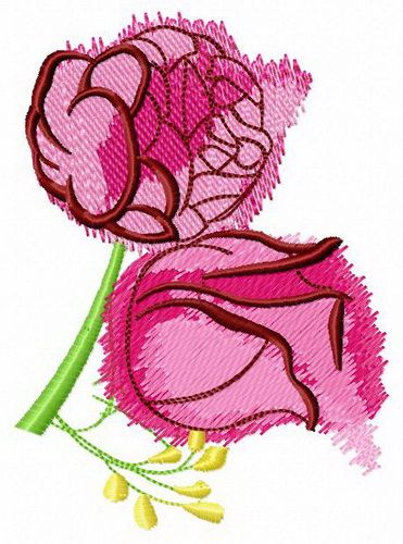 Aroma of roses machine embroidery design