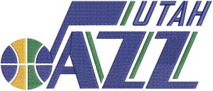 Utah Jazz Logo embroidery design