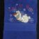 Olaf flying design on embroidered bath towel