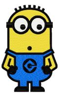 Minion confused 2 embroidery design