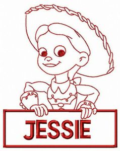 Jessie toy embroidery design