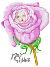 Flower Baby embroidery design