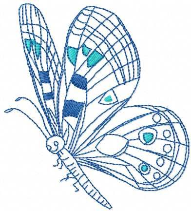 Butterfly free embroidery design 26