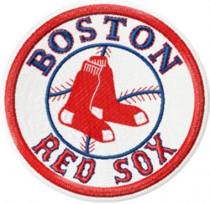 Boston Red Sox logo embroidery design