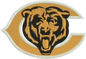Chicago Bears logo 2 embroidery design