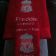 Embroidered bath towel with Liverpool Football Club logo on it