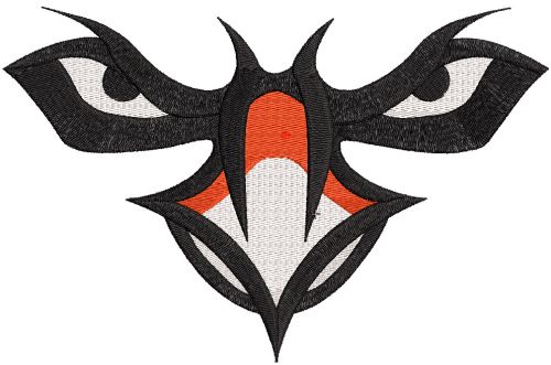 Auburn Montgomery Warhawks logo embroidery design