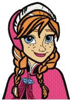 Cute Anna embroidery design