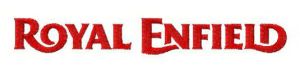 Royal Enfield wordmark logo embroidery design