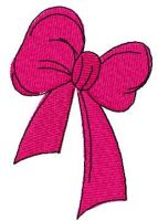 Bow free embroidery design