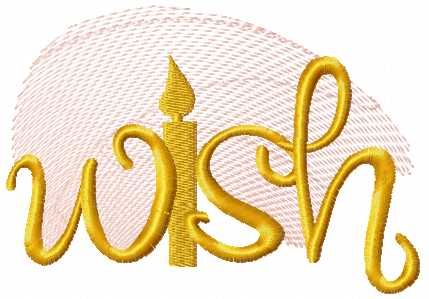 Wish free embroidery design