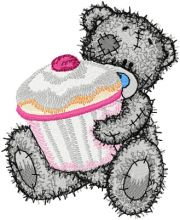 Teddy Bear with big cupcake