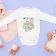 baby onesie with Funny pooh honey pot bee sketch embroidery design