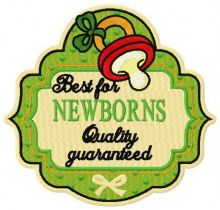 Best for newborns embroidery design