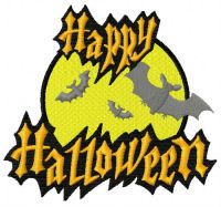 Happy Halloween 3 embroidery design