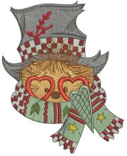 Hedgehog with stylish top hat 2 embroidery design
