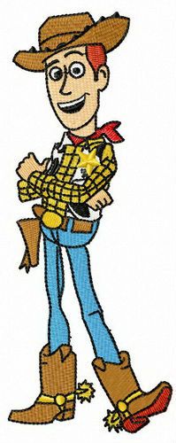 Brave Woody machine embroidery design