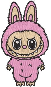 Labubu embroidery design