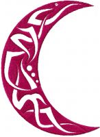 Tribal Moon embroidery design