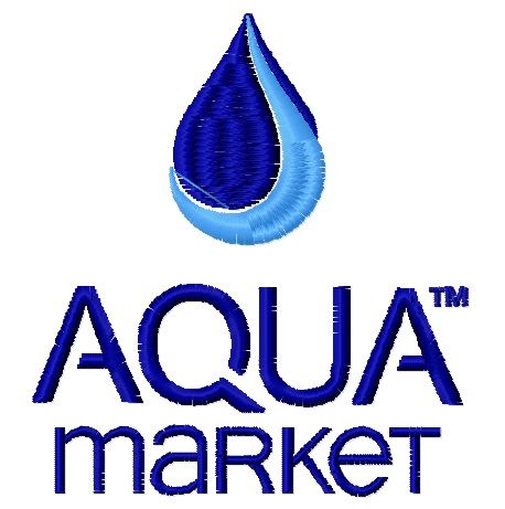Aqua market machine embroidery design